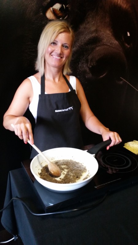 Mrs. Danijela preparing fritaja