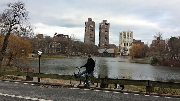 Biking at central park, a great experience if you have the time!