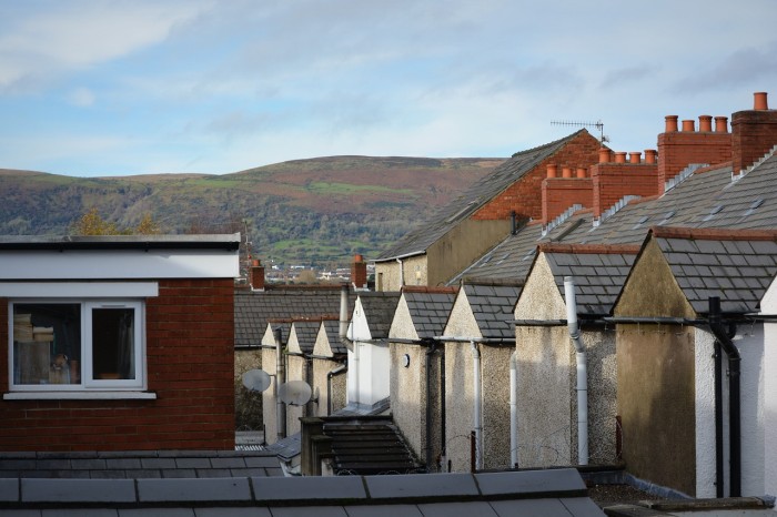 Typical block of houses in Belfast