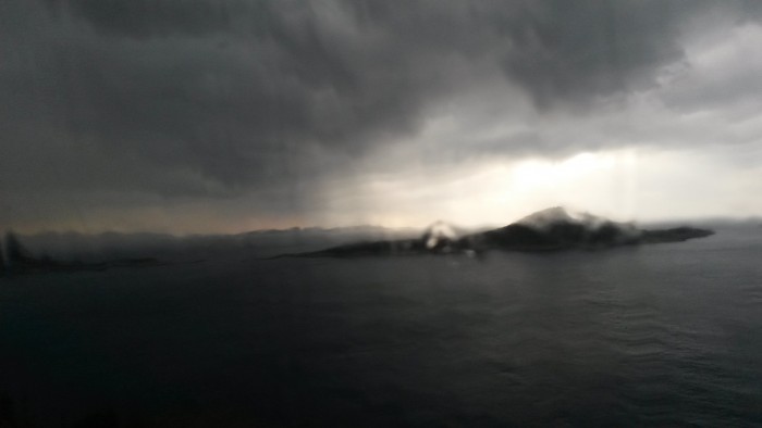On the way to Kaş, when suddenly  it started to rain. February 7, '15