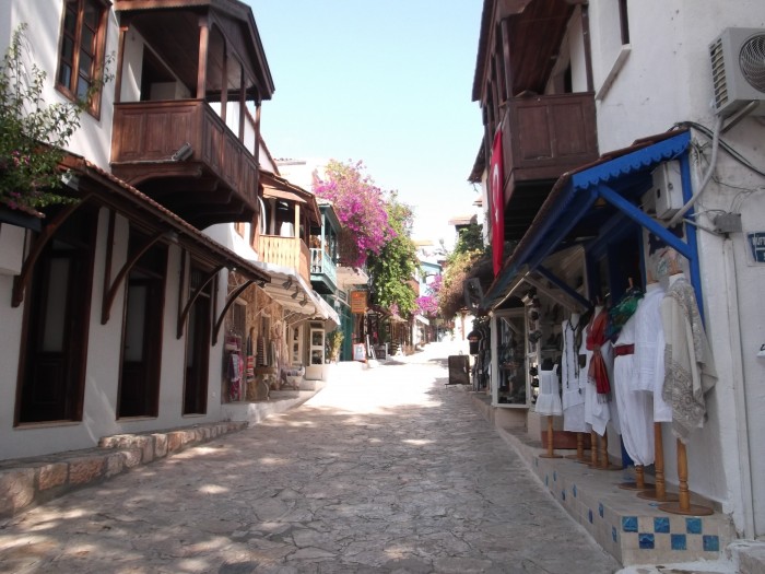 A street in the centre of Kaş. May 2014