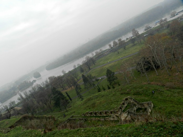 View of Sava and Dunav rivers from Kalemegdan