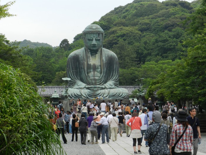 Kamakura Daibutsu- The Great Buddha of Kamakura in Kanagawa Prefecture. June 2011