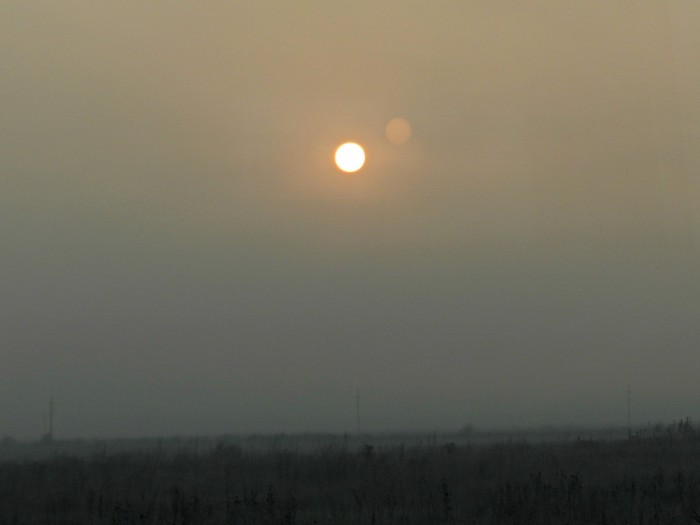 Foggy Weather on the way from Prishtina to Skopje