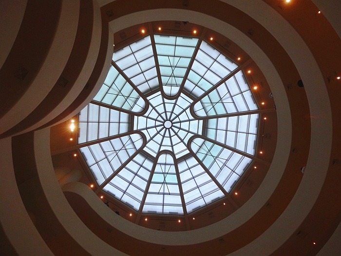 The ceiling of Guggenheim Museum New York