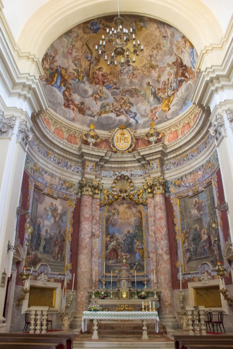 Breathtaking frescoes in the Jesuit Church of St. Ignatius