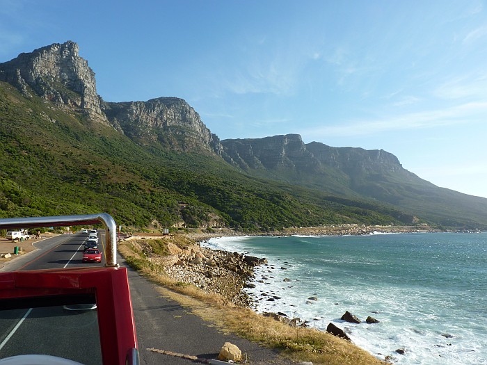 Things to do in Cape Town South Africa - riding a red double-decker bus