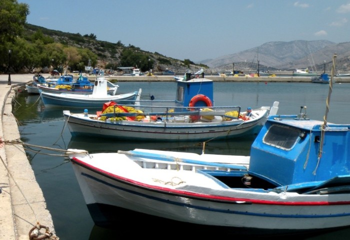 The typical Greek fishing shuttles