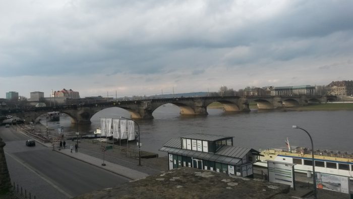 view of Elbe River in Dresden
