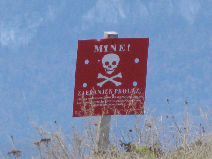 Quite a few landscapes are still filled with dangerous mines from the last civil war