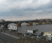 View of Elbe River in Dresden