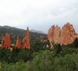 View point in The Garden of The Gods, Colorado