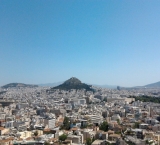 Great view from the Acropolis of Athens