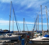 Boats in the Cretan port