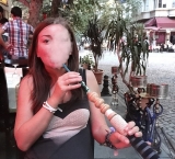 Smoking Hookah in Istanbul