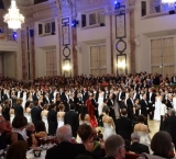 People dancing Viennese waltz during a ball