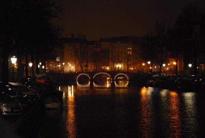 Amsterdam during the night