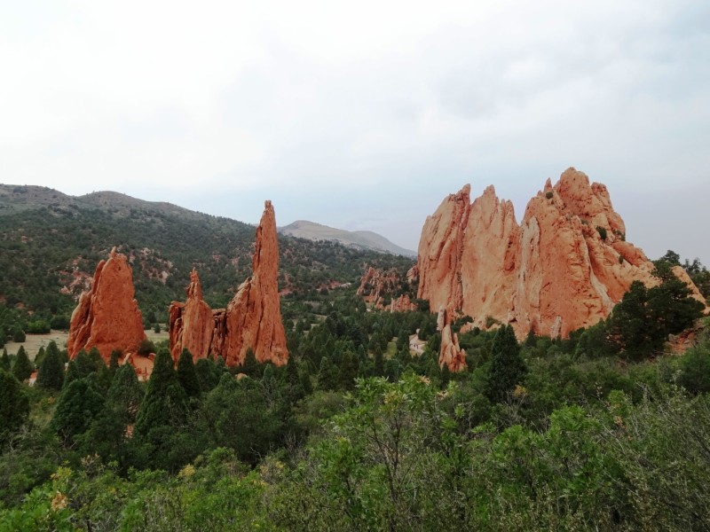 View point in The Garden of The Gods Colorado