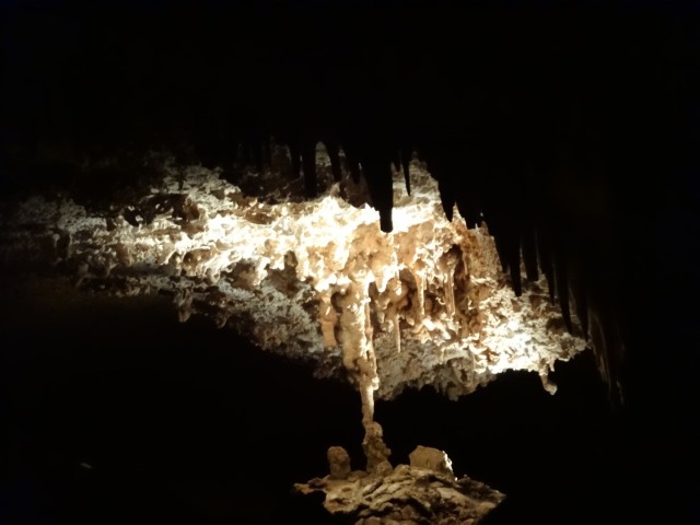 Admire the beautiful formations of Cave of the Winds Colorado