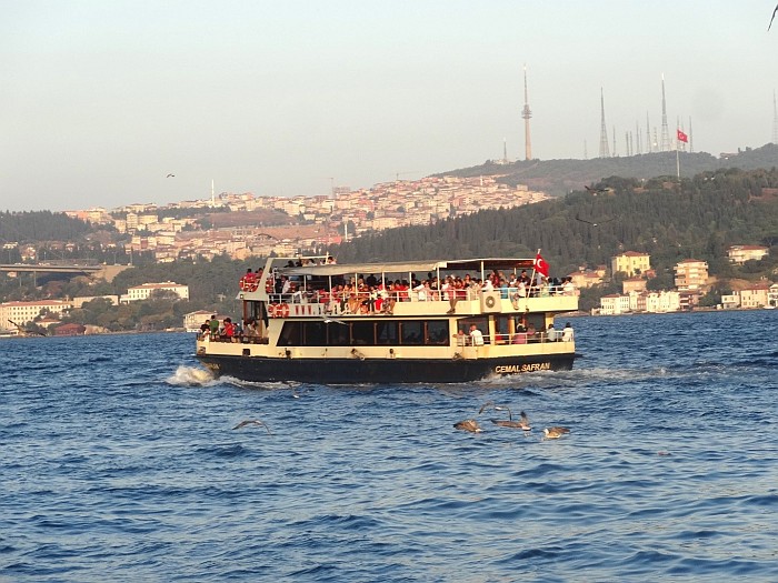 Boat going to the Asian part of Istanbul