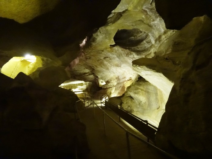 Entering Cave of the Winds Colorado