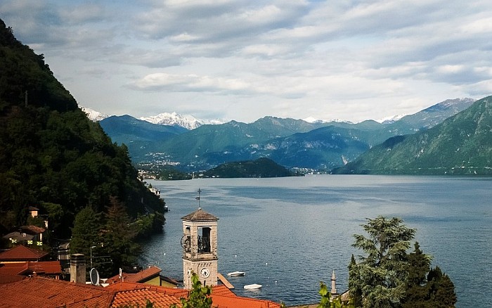 Lake Como Italy during the spring