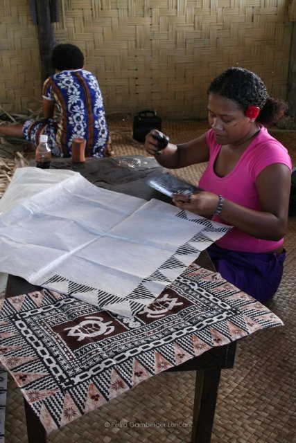 Patterns on tapioka village Namosi