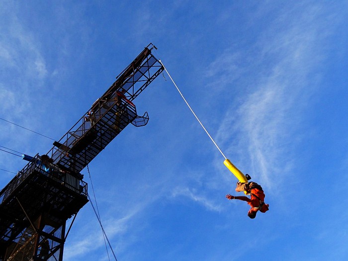 Bungee jumping in Glenwood Springs Colorado