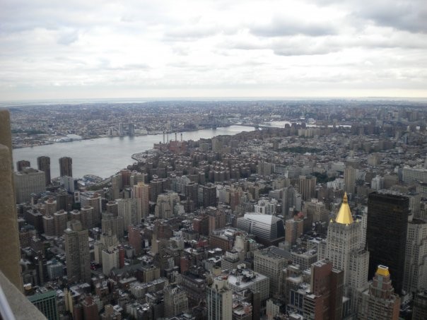 The beautiful view from the Empire State Building
