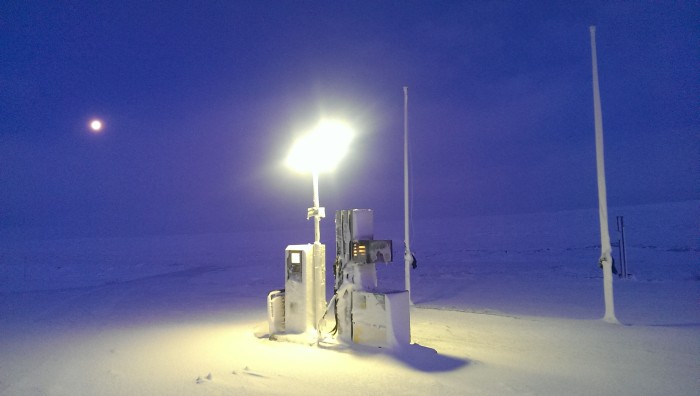 Petrol station in the middle of nowhere