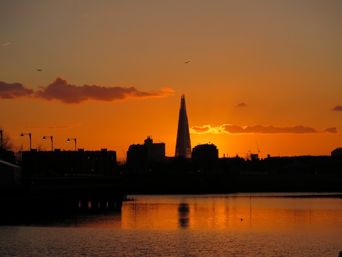 Sunset in London