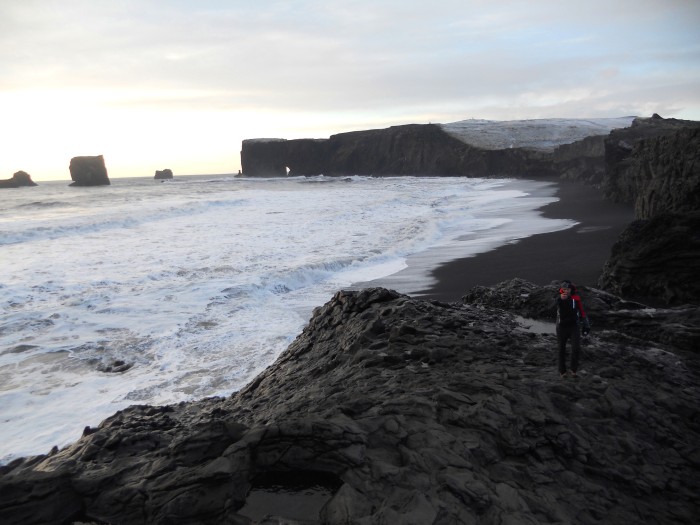 Volcanic beach (it is not black-white technique)