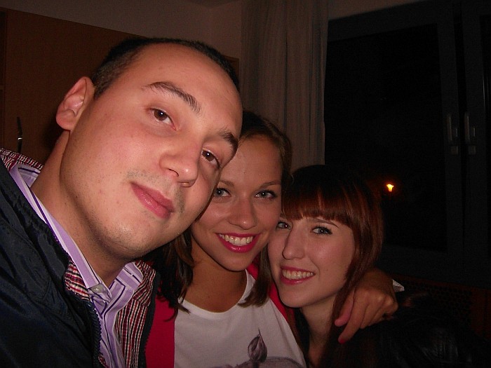 Ready for the night! Luka, Tina and me