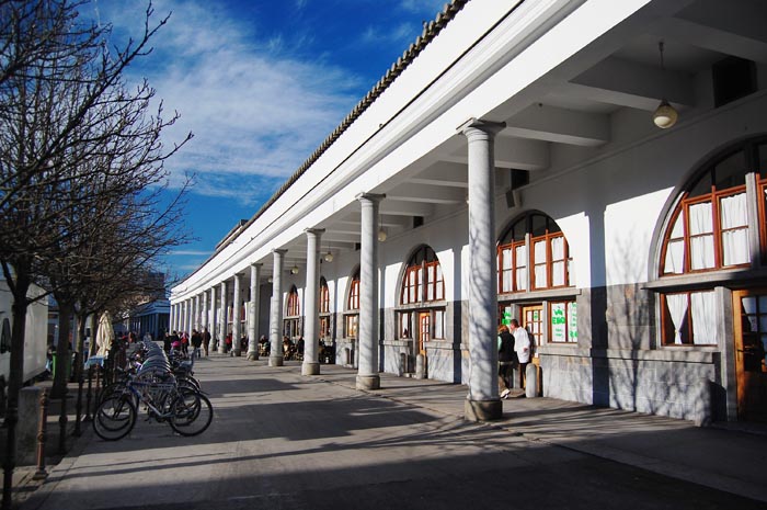 Jože Plečnik’s colonnade in the Ljubljana Central Market