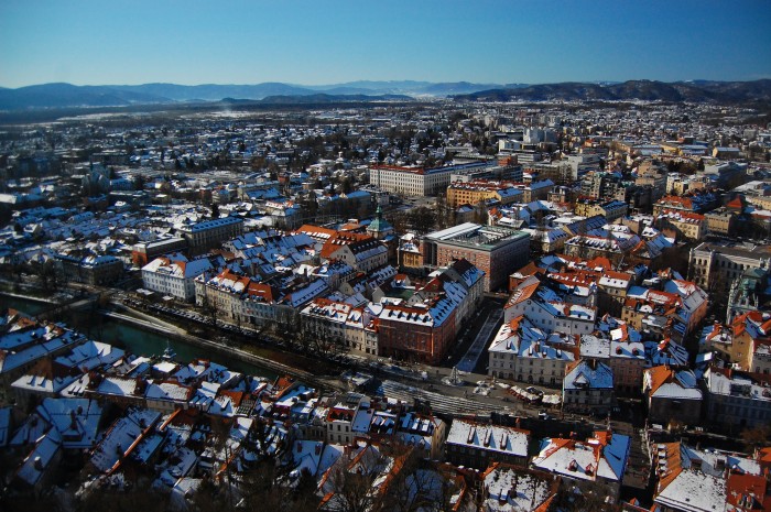 Ljubljana Castle watches over the city