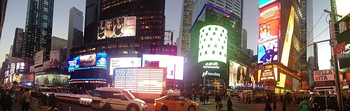 Times Square and all of its buzz