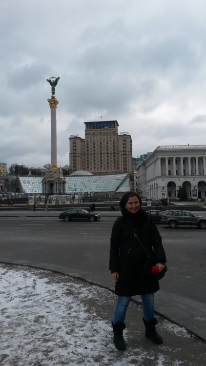 me in Maidan Nezalezhnosti, 5th of January