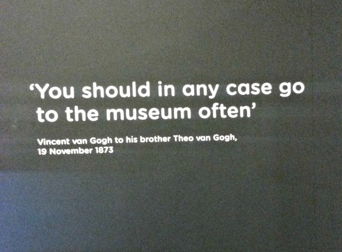 Vincent van Gogh to his brother Theo van Gogh, 19 November 1873 at Van Gogh Museum 25 January 2015, the only photo i could take, as it was prohibited to take photos in the museum