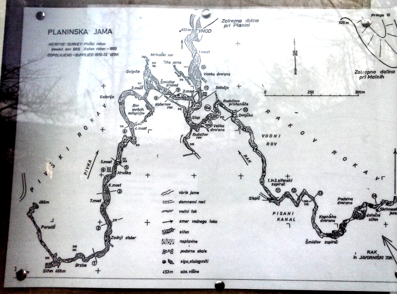 Planina cave "map"