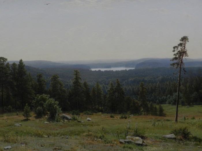 Ivan Shiskin (1832- 1898) , Distant Woods-1884 at Tretyakov State Gallery