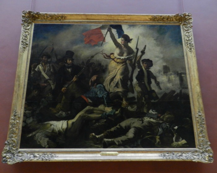 Lİberty Leading the People 1830 (La Liberte Guidant Le Peuple) Eugene Delacroix, at Louvre Museum