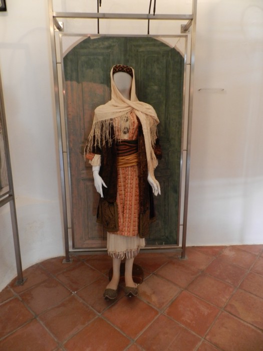 Local dress of women in the museum of the former mosque