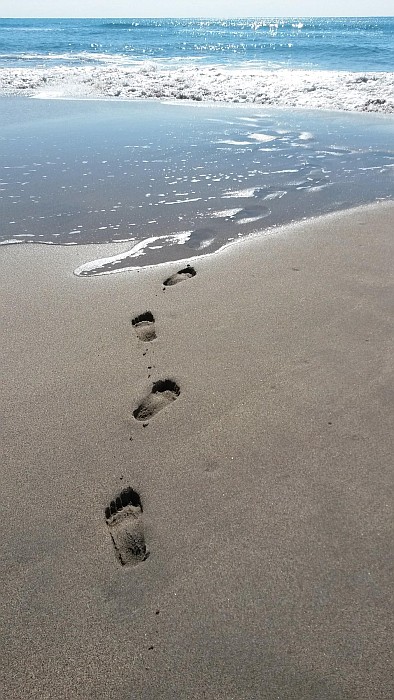 Leaving some footprints at Patara Beach, Antalya