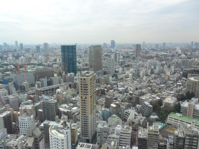 The view of Tokyo city from Tokyo Tower, 24 March 2011