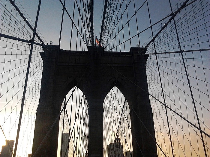 Sunset on the bridge