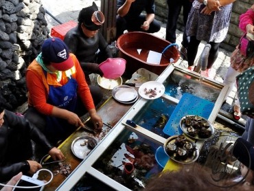 Haenyo women divers from Jeju Island, South Korea