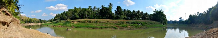 Panoramic view of Sangkae River, Wat Kor Village, Battambang City